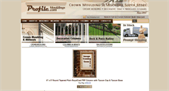 Desktop Screenshot of profilemouldings.com