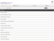 Tablet Screenshot of profilemouldings.com